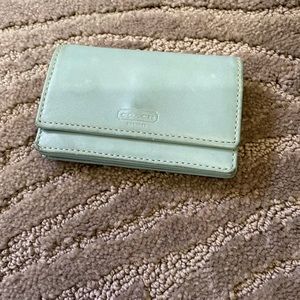 Baby blue Coach wallet